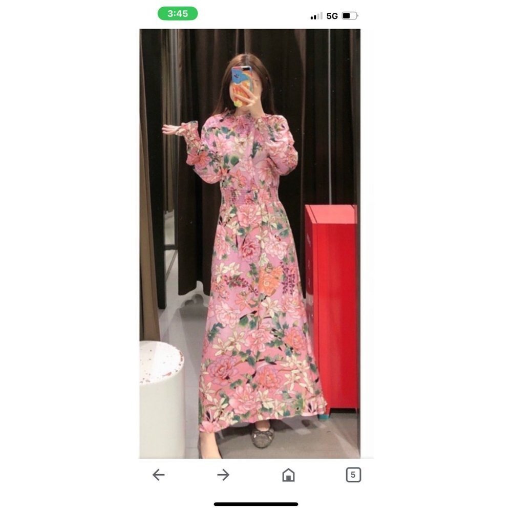 Sundayup Boho Style Floral Maxi Dress Sz. Medium